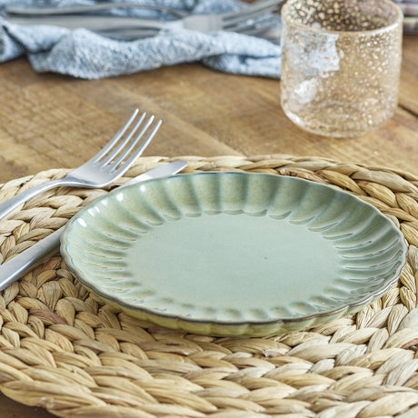 Latina Speckled Stoneware Side Plate - Green