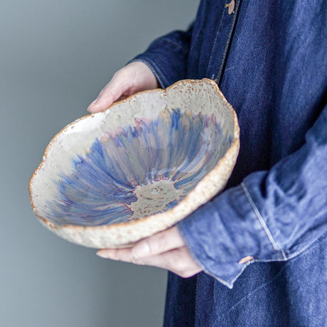 Amalia Stoneware Bowl 24cm - Blue