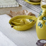 Limone Lemon Stoneware Bowl 26x18cm - Yellow