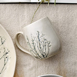 Bea Crackle Stoneware Breakfast Set of 12 - Cream