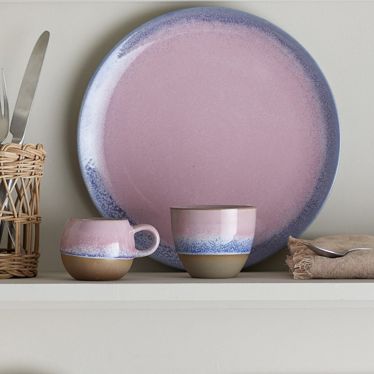 Paula Stoneware Dinner Plate - Pink
