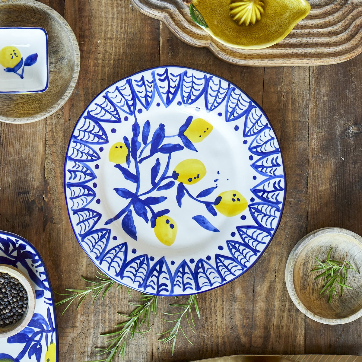 Maxima Stoneware Dinner Plate - Blue