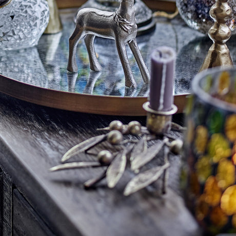 Mirabel Iron Christmas Candle Holder - Gold