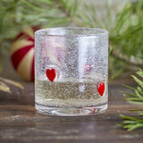 Debra Heart Christmas Tumbler - Clear