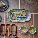 Milani Stoneware Platter 37x21cm - Green