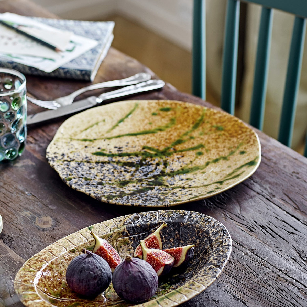 Larken Stoneware Dinner Plate - Multi