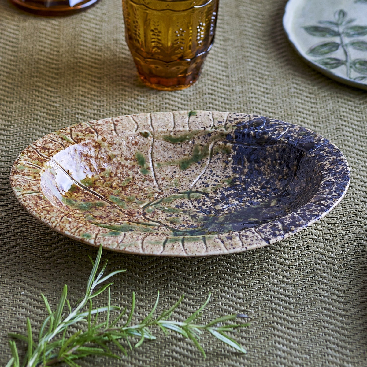 Larken Stoneware Platter - Multi