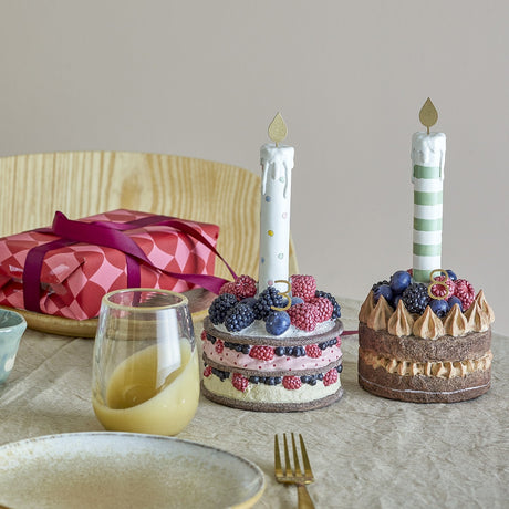 Hooray Resin Birthday Decorations Set of 2 - Multi