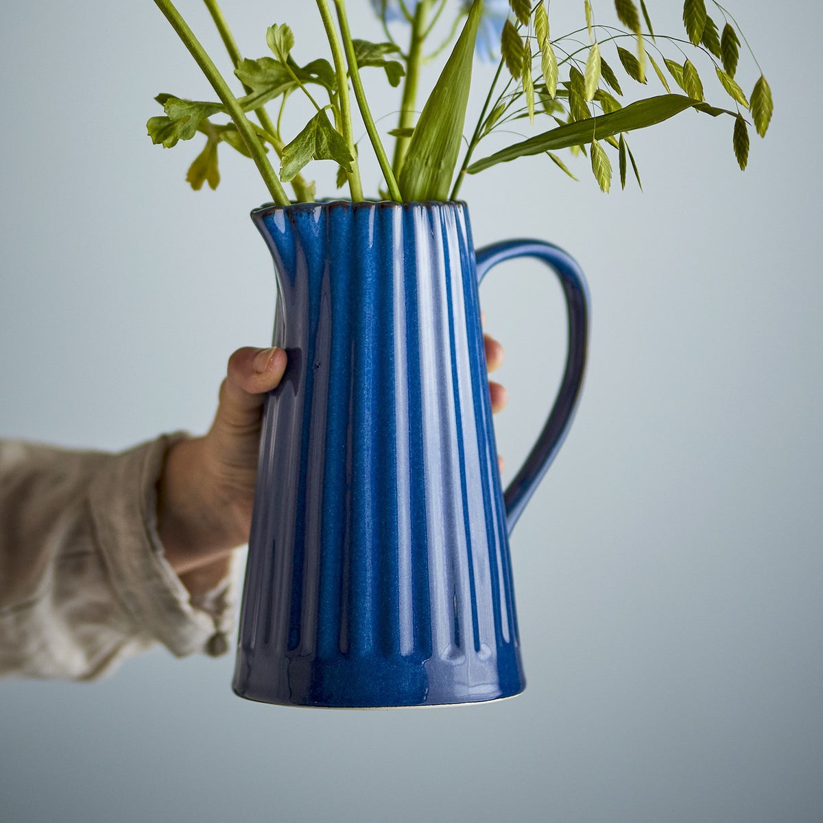 Latina Stoneware Jug 1200ml - Blue