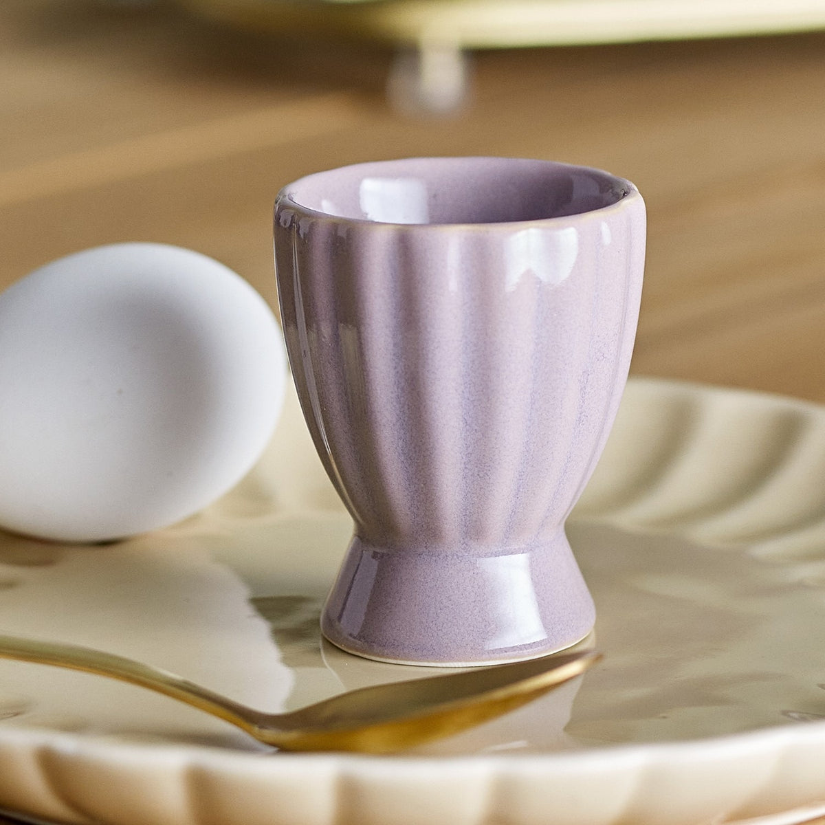 Latina Stoneware Egg Cup - Purple