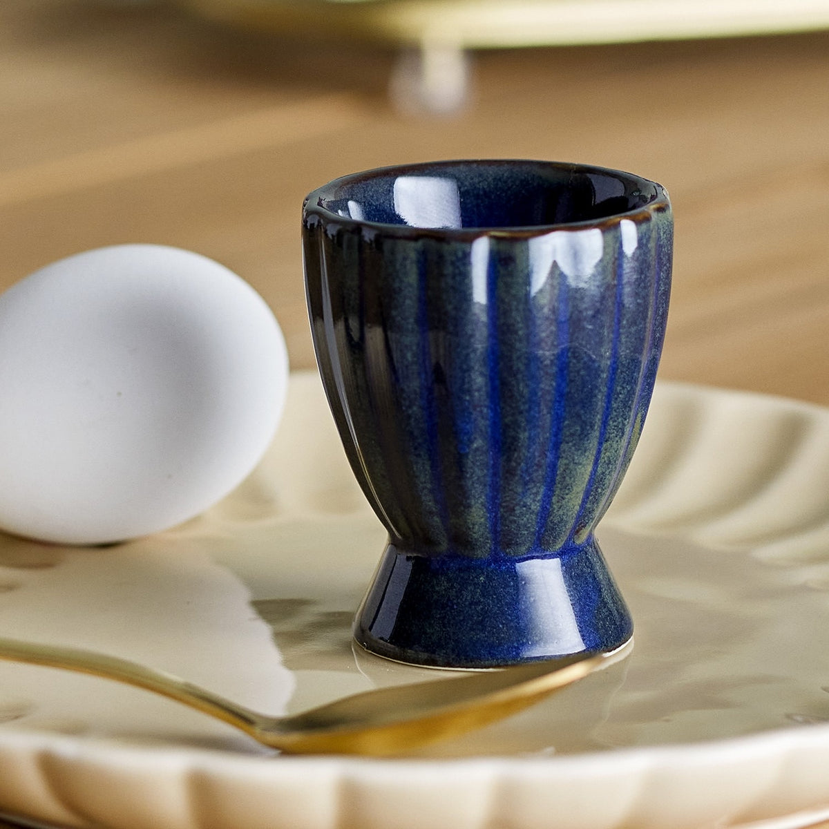 Latina Stoneware Egg Cup - Blue