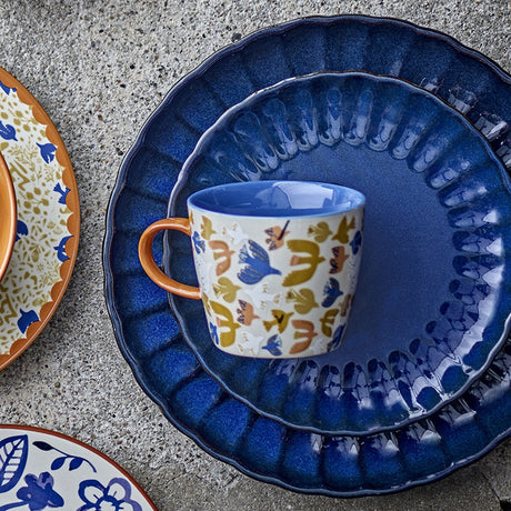 Latina Stoneware Dinner Plate - Blue