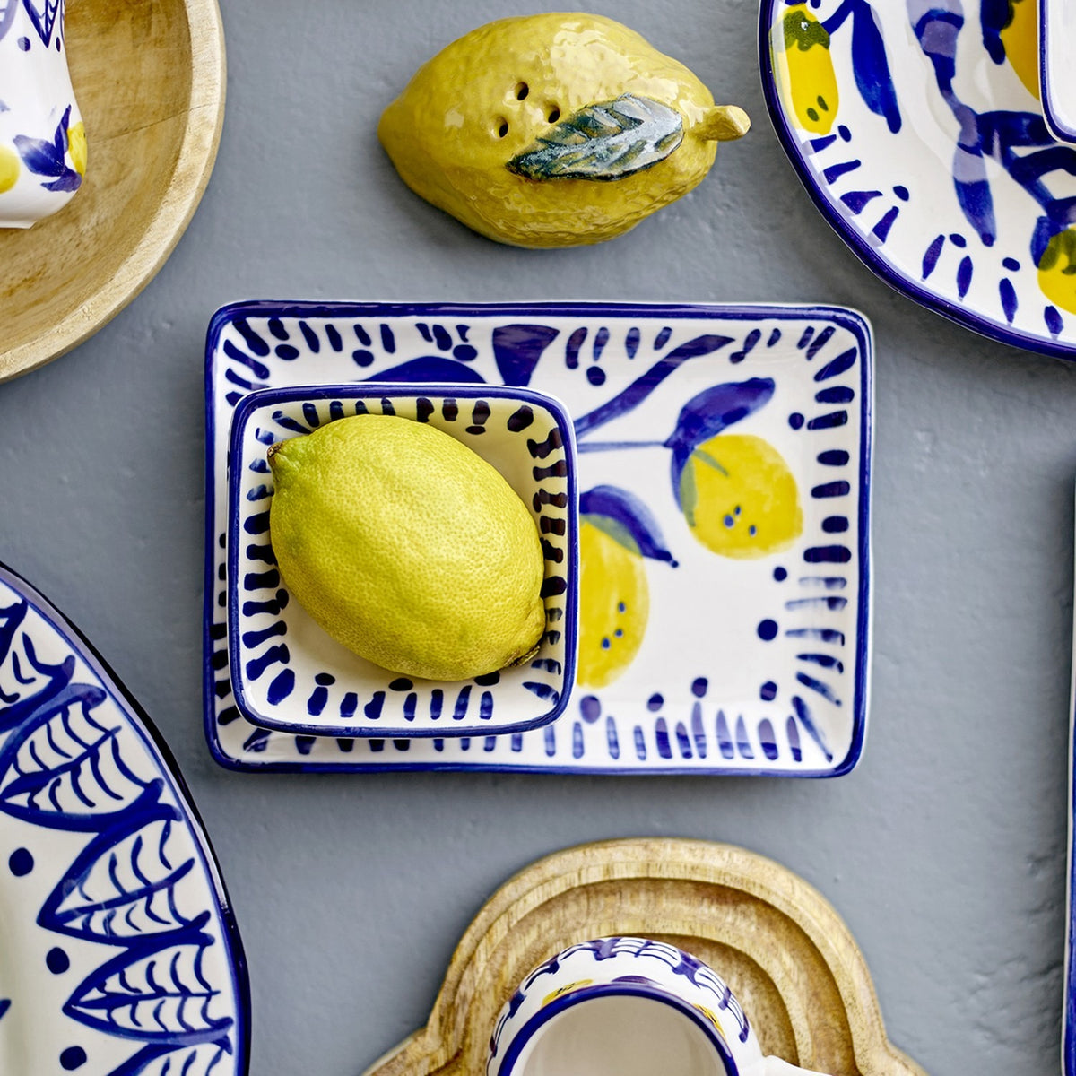 Maxima Stoneware Plates Set of 2 - Blue