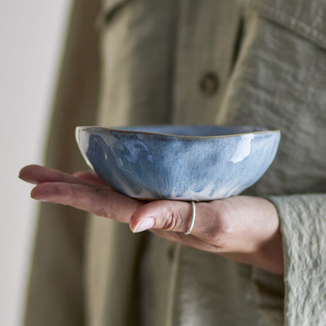 Nara Stoneware Bowl 13cm - Blue