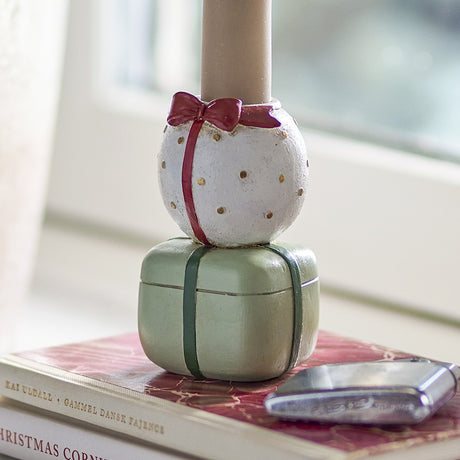 Wish Resin Christmas Candle Holder - Multi