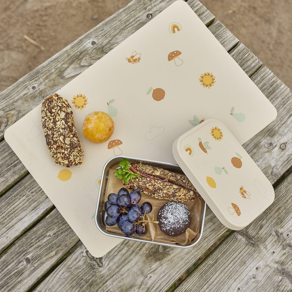 Agnes Stainless Steel Lunch Box - Silver