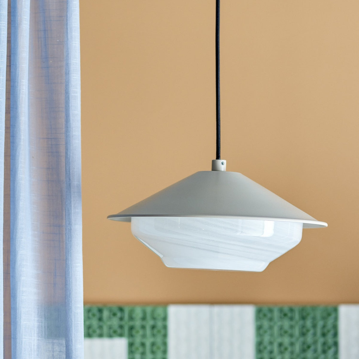 Janna Iron Pendant Light - Grey