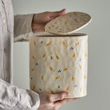Pippine Stoneware Storage Jar with Lid 1800ml - Cream
