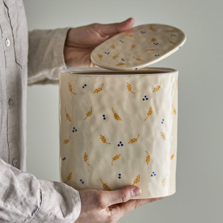 Pippine Stoneware Storage Jar with Lid 1800ml - Cream
