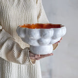 Valkyrie Stoneware Bowl 28.5cm - White