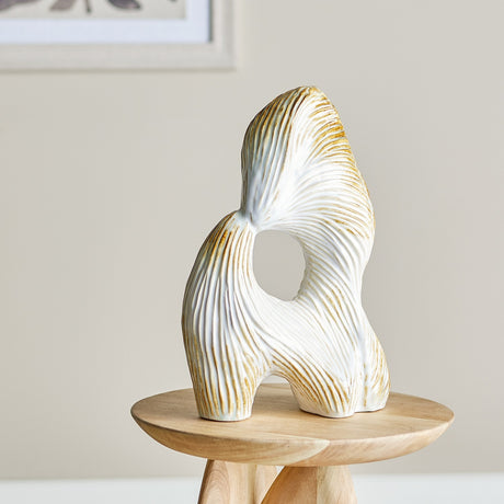 Eviella Stoneware Ornament - White