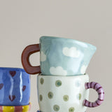 Nini Stoneware Cup 110ml - Blue