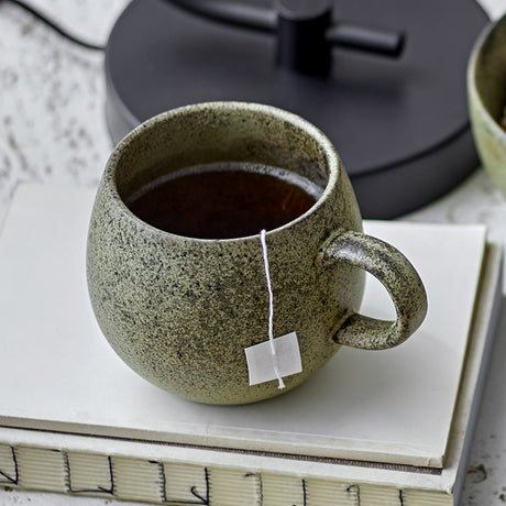 Addison Speckled Stoneware Mugs 500ml Set of 3 - Green