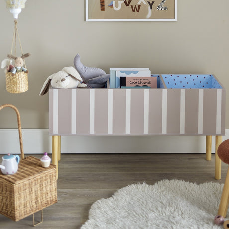 Salam Striped Kids Bookshelf - Brown