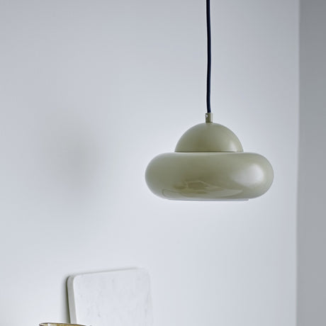 Bubble Round Iron Pendant Light - Green