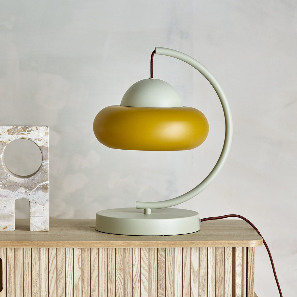 Bubble Iron Table Lamp - Yellow