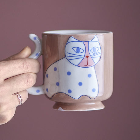 Missy Dotted Stoneware Mugs 325ml Set of 4 - Multi