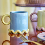 Polly Stoneware Mugs 350ml Set of 2 - Multi
