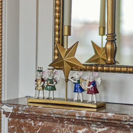 Peo Star Resin Christmas Candle Holder - Multi
