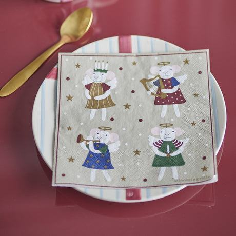 Peo Star Paper Christmas Napkins Pack of 20 - Multi