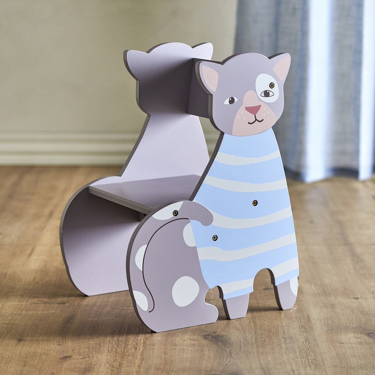 Mille Cat Kids Chair - Grey