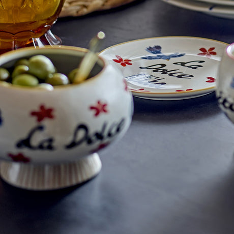 Lindsay Ribbed Stoneware Bowls 13cm Set of 4 - Multi