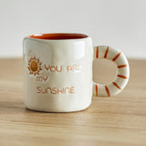 Cloudy Stoneware Cup 110ml - Cream