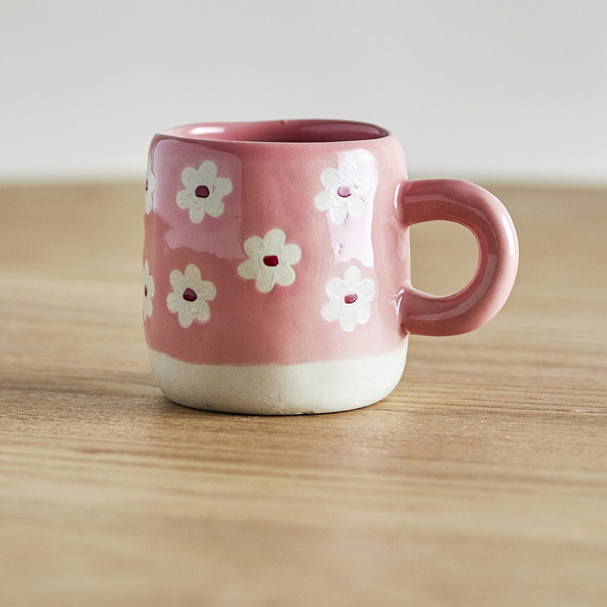 Millie Floral Stoneware Cup 110ml - Pink