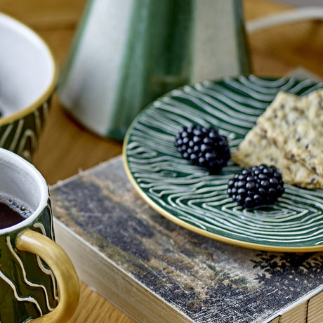 Woodsby Stoneware Plates Set of 4 - Green