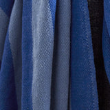 Frello Striped Cotton Throw - Blue