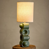 Brady Stoneware Table Lamp - Green