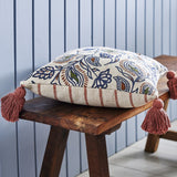 Paisley Floral Cotton Cushion - Multi