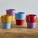 Ewan Stoneware Cups 150ml Set of 4 - Multi