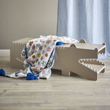 Arnie Alligator Kids Bench - Beige