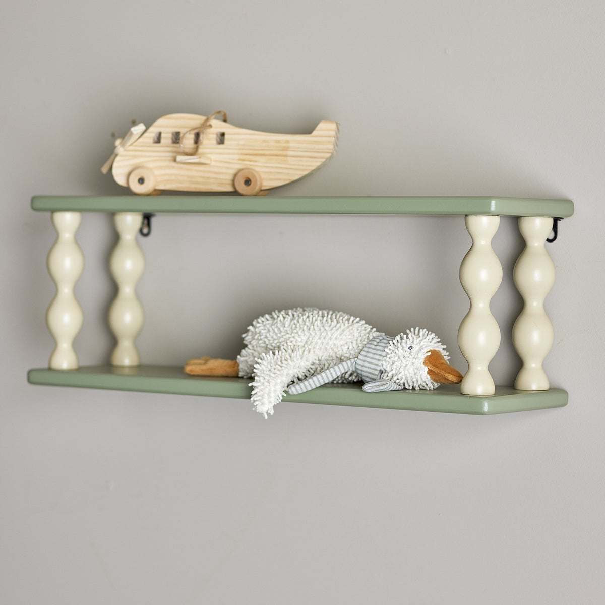 Bibiola Wavy Wall Shelf - Green