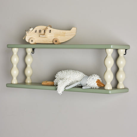 Bibiola Wavy Wall Shelf - Green