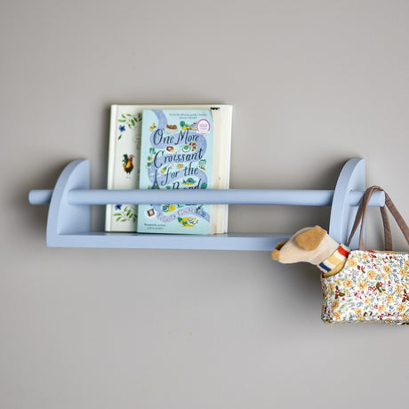 Mingus Wooden Wall Shelf - Blue