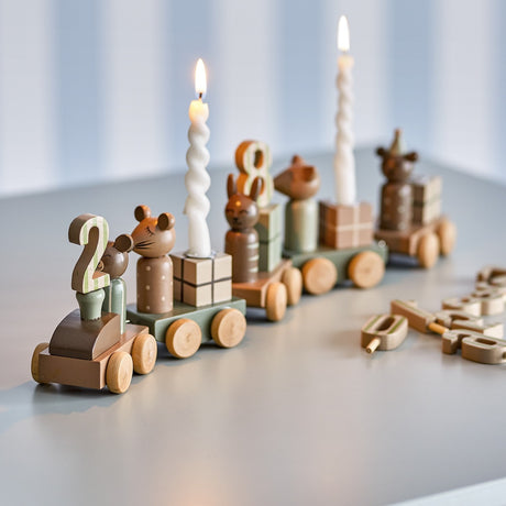 Junaid Dark Brown Birthday Decoration - Multi