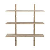 Millian Wooden Wall Shelf 110.5x96cm - Beige