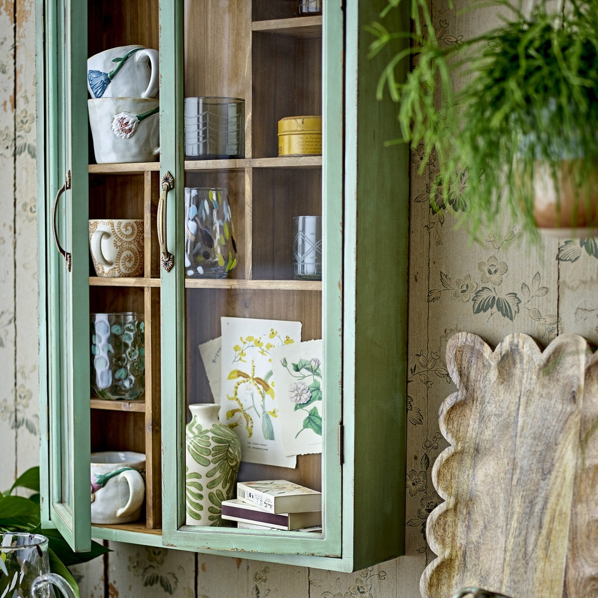 Hazem Wooden Cabinet - Green